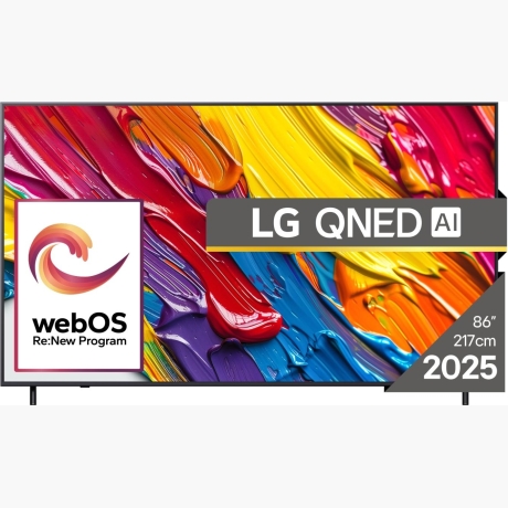 TV Set|LG|86"|4K/Smart|3840x2160|Wireless LAN|Bluetooth|webOS|Black|86QNED82A3B