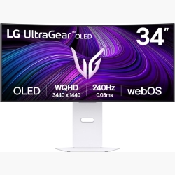 Monitor|LG|34 "|3440 x 1440 pixels|Wide Quad HD|Native aspect ratio 21:9|OLED|Curved|34GX90SA-W