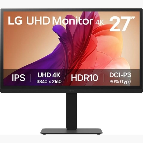 LCD Monitor|LG|27 "|3840 x 2160 pixels|4K Ultra HD|Flat|27BA45U-B