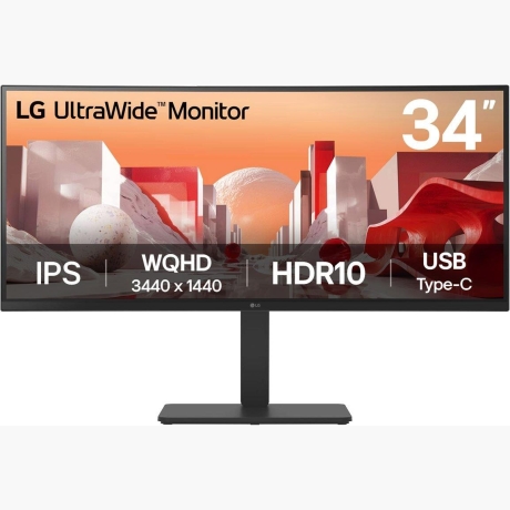 LCD Monitor|LG|34 "|3440 x 1440 pixels|Wide Quad HD|Native aspect ratio 21:9|LCD|Curved|34BA75QE-B