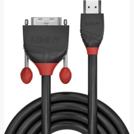 CABLE HDMI-DVI 2M/BLACK 36272 LINDY