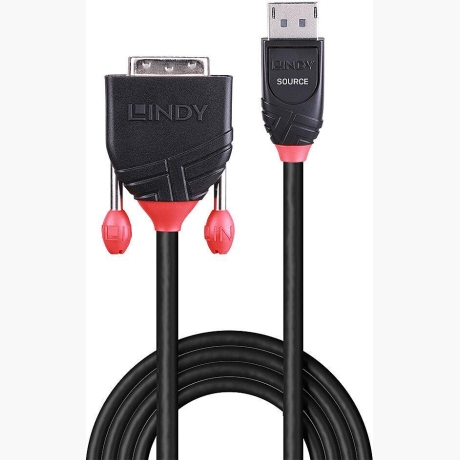 CABLE DISPLAY PORT TO DVI-D 2M/BLACK 41491 LINDY