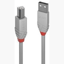 CABLE USB2 A-B 5M/ANTHRA GREY 36685 LINDY