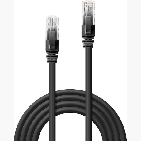 CABLE CAT6 U/UTP 0.5M/BLACK 48076 LINDY