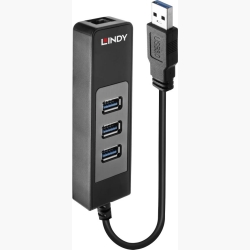 I/O HUB USB3 & LAN ADAPTER/43176 LINDY