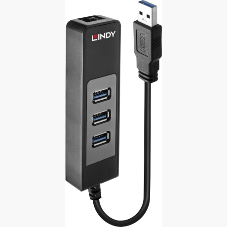 I/O HUB USB3 & LAN ADAPTER/43176 LINDY