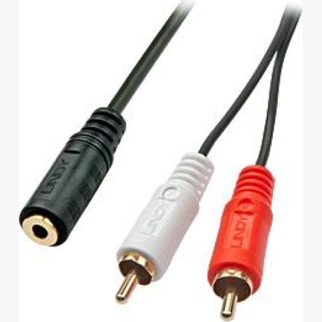 CABLE ADAPTER AUDIO/VIDEO/0.25M 35677 LINDY