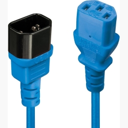 CABLE POWER IEC EXTENSION 0.5M/BLUE 30470 LINDY
