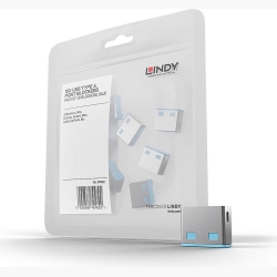 USB PORT BLOCKER 10PACK/BLUE 40462 LINDY