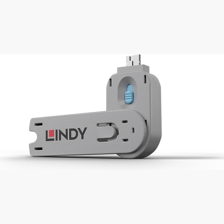 USB PORT BLOCKER KEY/BLUE 40622 LINDY