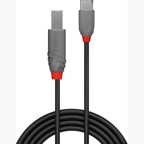 CABLE USB2 C-B 0.5M/ANTHRA 36940 LINDY