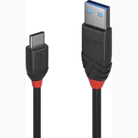 CABLE USB3.2 A-C 0.5M/BLACK 36915 LINDY
