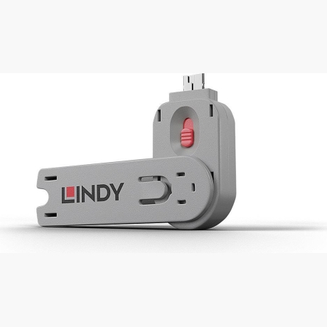 USB PORT BLOCKER KEY/PINK 40620 LINDY