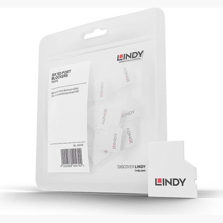 SD PORT BLOCKER/WHITE PACK10 40479 LINDY