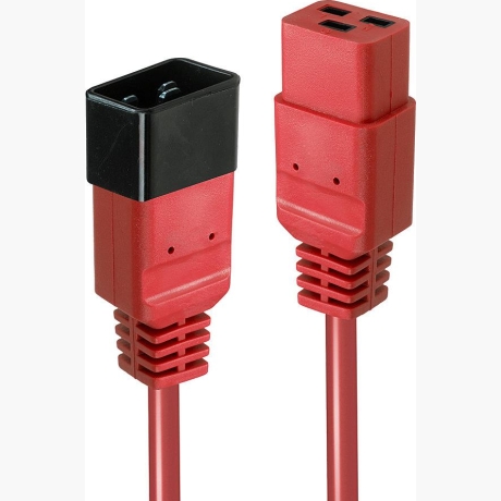 CABLE POWER IEC EXTENSION 1M/RED 30123 LINDY