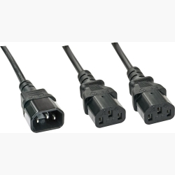 CABLE POWER C14 TO 2 X C13/1M 30363 LINDY