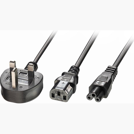 CABLE POWER UK 3 PIN TO C13&C5/2.5M 30374 LINDY
