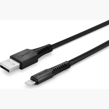 CABLE USB-A TO LIGHTNING 0.5M/REINFORCED 31290 LINDY