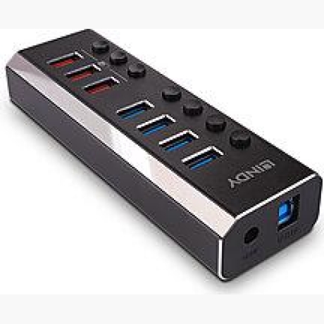 I/O HUB USB3 4PORT+3CHARGE/43371 LINDY