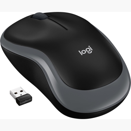 MOUSE USB OPTICAL WRL M185/GREY 910-002238 LOGITECH