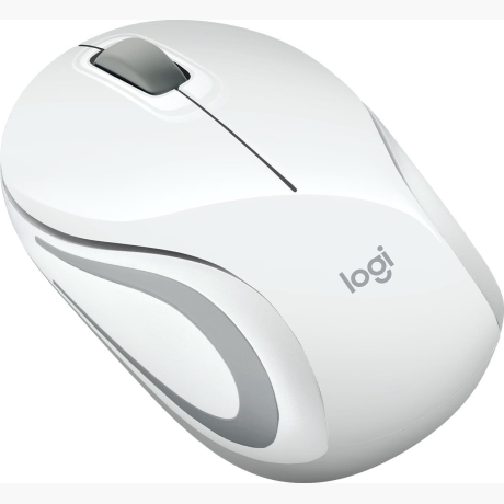 MOUSE USB OPTICAL WRL M187/WHITE 910-002735 LOGITECH