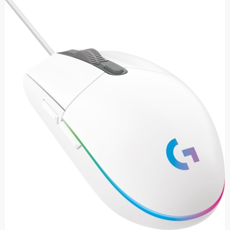 MOUSE USB OPTICAL G203/WHITE 910-005797 LOGITECH