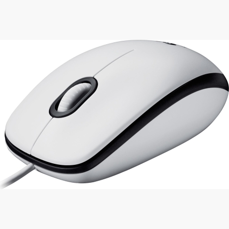 MOUSE USB OPTICAL M100/WHITE 910-006764 LOGITECH