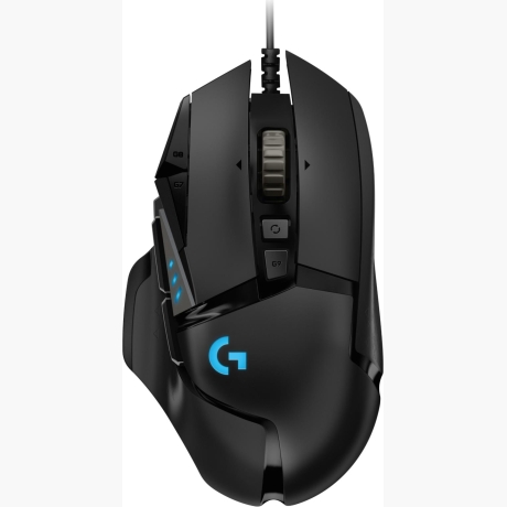MOUSE USB OPTICAL G502 HERO/BLACK 910-005471 LOGITECH