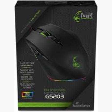 MOUSE USB OPTICAL BLACK/MRGS203 MEDIARANGE