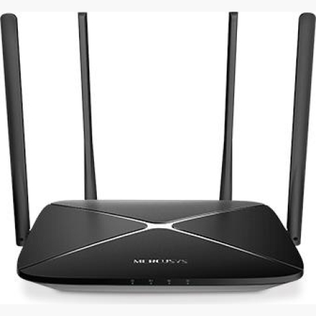 Wireless Router|MERCUSYS|Wireless Router|1167 Mbps|IEEE 802.11a|IEEE 802.11 b/g|IEEE 802.11n|IEEE 802.11ac|1 WAN|3x10/100/1000M|LAN  WAN ports 4|Number of antennas 4|AC12G