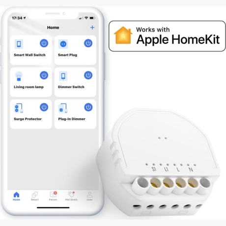 SMART HOME SWITCH WI-FI/IN-WALL MSS810HK MEROSS