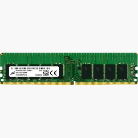 Server Memory Module|MICRON|DDR4|16GB|UDIMM/ECC|3200 MHz|CL 22|1.2 V|MTA18ASF2G72AZ-3G2R1R