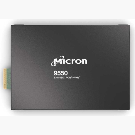 SSD|MICRON|SSD series 9550 PRO|30.72TB|PCIe Gen5|NVMe|NAND flash technology 3D TLC|Write speed 10000 MBytes/sec|Read speed 14000 MBytes/sec|Form Factor E3.S|MTFDLBQ30T7THA-1BK1DABYYR