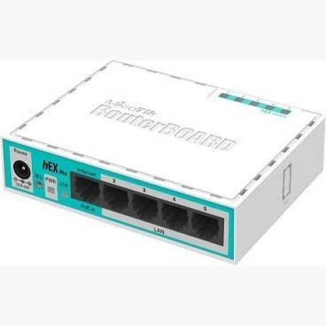 NET ROUTER 10/100M 5PORT/HEX LITE RB750R2 MIKROTIK
