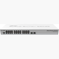 Switch|MIKROTIK|24x10Base-T / 100Base-TX / 1000Base-T|2xSFP+|CRS326-24G-2S+RM
