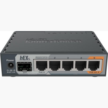 NET ROUTER 10/100/1000M 5PORT/HEX S RB760IGS MIKROTIK