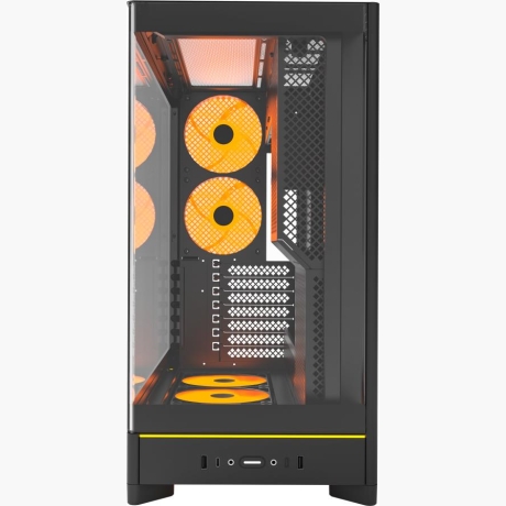Case|MONTECH|HS02 PRO|MidiTower|Case product features Removeable HDD basket/Transparent panel|Not included|ATX|MicroATX|MiniITX|Colour Black|HS02PRO(B)