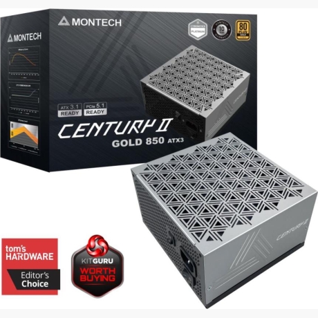 Power Supply|MONTECH|CENTURY II|ATX|850 W|CENTURYII850