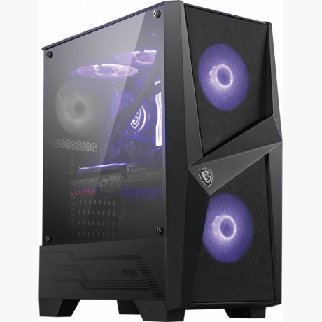 Case|MSI|MAG FORGE 100M|MidiTower|Not included|ATX|MicroATX|MiniITX|Colour Black|MAGFORGE100M