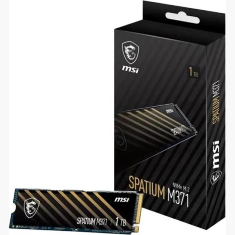 SSD|MSI|SPATIUM M371|1TB|M.2|PCIE|NVMe|3D NAND|Write speed 1700 MBytes/sec|Read speed 2350 MBytes/sec|2.15mm|TBW 210 TB|MTBF 1500000 hours|S78-440L870-P83