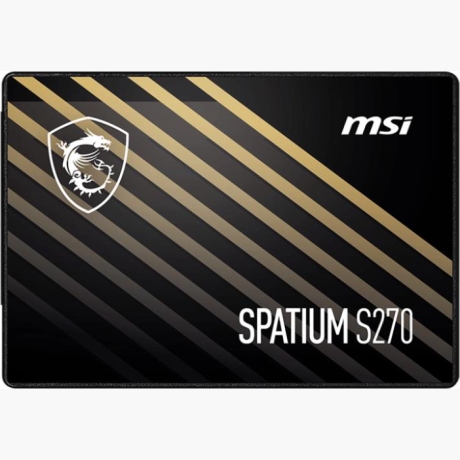 SSD|MSI|SPATIUM S270|480GB|SATA|3D NAND|Write speed 450 MBytes/sec|Read speed 500 MBytes/sec|2,5"|TBW 250 TB|MTBF 2000000 hours|S78-440E350-P83