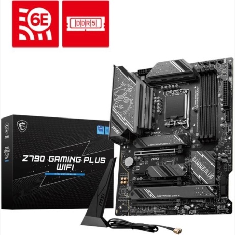 Mainboard|MSI|Intel Z790|LGA1700|ATX|Memory DDR5|Memory slots 4|1xPCI-Express 1x|3xPCI-Express 16x|4xM.2|1xHDMI|1xDisplayPort|4xUSB 2.0|3xUSB 3.2|1xUSB-C|1xPS/2|6xAudio port|Z790GAMINGPLUSWIFI