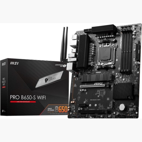 Mainboard|MSI|AMD B650|SAM5|ATX|Memory DDR5|Memory slots 4|1xPCI-Express 1x|2xPCI-Express 16x|2xM.2|1xHDMI|1xDisplayPort|7xUSB 3.2|1xUSB-C|1xRJ45|6xAudio port|PROB650-SWIFI
