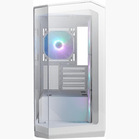 Case|MSI|MidiTower|Case product features Transparent panel|Not included|MicroATX|Colour White|MAGPANOM100RPZWHITE