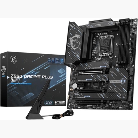 Mainboard|MSI|Intel Z890|LGA1851|ATX|Memory DDR4|Memory slots 4|1xPCI-Express 4.0 1x|2xPCI-Express 4.0 4x |1xPCI-Express 5.0 16x|4xM.2|1xHDMI|1xDisplayPort|4xUSB 2.0|3xUSB 3.2|1xUSB-C|1xUSB-C w/Thunderbolt|1xPS/2|1xRJ45|3xAudio port|Z890GAMINGPLUSWIFI