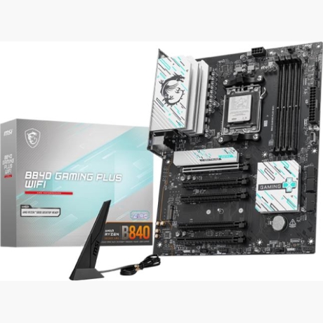 Mainboard|MSI|AMD B840|SAM5|ATX|Memory slots 4|5xPCI-Express 16x|2xM.2|1xHDMI|1xAudio-In|1xAudio-Out|1xMicrophone|4xUSB 2.0|3xUSB 3.2|1xUSB-C|1xRJ45|B840GAMINGPLUSWIFI