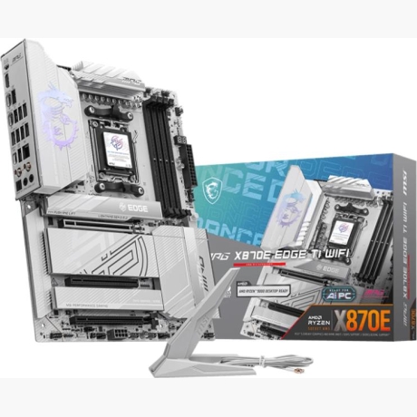 Mainboard|MSI|AMD X870E|SAM5|ATX|Memory DDR5|Memory slots 4|3xPCI-Express 16x|4xM.2|1xHDMI|1xAudio-In|1xAudio-Out|4xUSB 2.0|5xUSB 3.2|3xUSB-C|1xOptical S/PDIF|1xRJ45|MPGX870EEDGETIWIFI