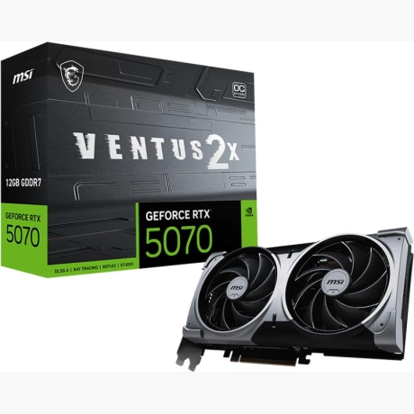 Graphics Card|MSI|NVIDIA GeForce RTX 5070|12 GB|GDDR7|192 bit|PCIE 5.0 16x|Dual Slot Fansink|1xHDMI|3xDisplayPort|RTX507012GVENTUS2XOC