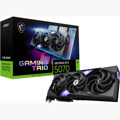 Graphics Card|MSI|NVIDIA GeForce RTX 5070|12 GB|GDDR7|192 bit|PCIE 5.0 16x|Triple slot Fansink|1xHDMI|3xDisplayPort|RTX507012GGAMTRIOOC