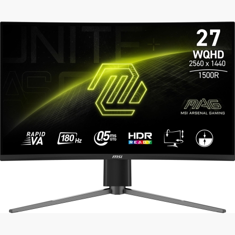 LCD Monitor|MSI|MAG 27CQ6PF|27"|Gaming|Panel VA|2560x1440|16:9|180 Hz|0.5 ms|Colour Black|MAG27CQ6PF